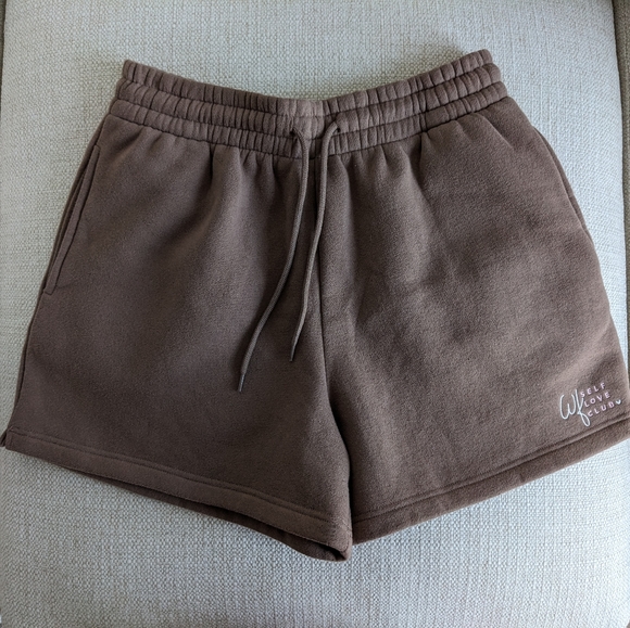White Fox Boutique Pants - White Fox Self Love Club Lounge Shorts